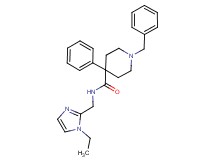 1-benzyl-N-[(1-ethyl-1H-imidazol-2-yl)methyl]-4-phenyl-4-piperidinecarboxamide