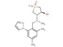 (3S*,4S*)-4-[[2,4-dimethyl-6-(1H-pyrazol-1-yl)benzyl](methyl)amino]tetrahydrothiophene-3-ol 1,1-dioxide
