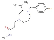 3-[4-(4-fluorobenzyl)-3-isopropyl-1,4-diazepan-1-yl]-N-methylpropanamide