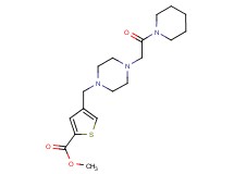 methyl 4-({4-[2-oxo-2-(1-piperidinyl)ethyl]-1-piperazinyl}methyl)-2-thiophenecarboxylate