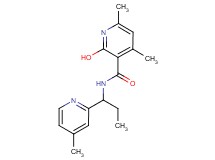 2-hydroxy-4,6-dimethyl-N-[1-(4-methyl-2-pyridinyl)propyl]nicotinamide