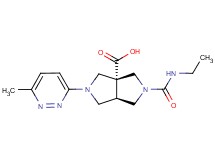 (3aR*,6aR*)-2-[(ethylamino)carbonyl]-5-(6-methyl-3-pyridazinyl)hexahydropyrrolo[3,4-c]pyrrole-3a(1H)-carboxylic acid