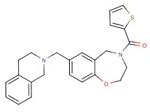 7-(3,4-dihydro-2(1H)-isoquinolinylmethyl)-4-(2-thienylcarbonyl)-2,3,4,5-tetrahydro-1,4-benzoxazepine