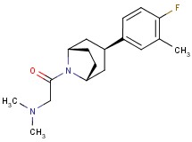 2-[(3-endo)-3-(4-fluoro-3-methylphenyl)-8-azabicyclo[3.2.1]oct-8-yl]-N,N-dimethyl-2-oxoethanamine