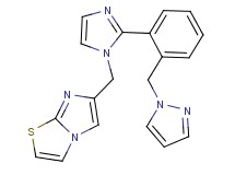 6-({2-[2-(1H-pyrazol-1-ylmethyl)phenyl]-1H-imidazol-1-yl}methyl)imidazo[2,1-b][1,3]thiazole