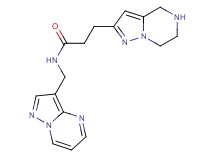 N-(pyrazolo[1,5-a]pyrimidin-3-ylmethyl)-3-(4,5,6,7-tetrahydropyrazolo[1,5-a]pyrazin-2-yl)propanamide hydrochloride