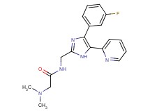 N~1~-{[4-(3-fluorophenyl)-5-pyridin-2-yl-1H-imidazol-2-yl]methyl}-N~2~,N~2~-dimethylglycinamide