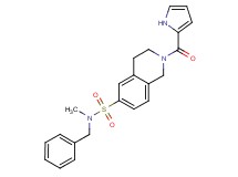N-benzyl-N-methyl-2-(1H-pyrrol-2-ylcarbonyl)-1,2,3,4-tetrahydroisoquinoline-6-sulfonamide