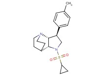 (2R*,3S*,6R*)-5-(cyclopropylsulfonyl)-3-(4-methylphenyl)-1,5-diazatricyclo[5.2.2.0~2,6~]undecane