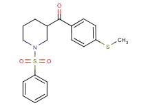 [4-(methylthio)phenyl][1-(phenylsulfonyl)-3-piperidinyl]methanone