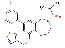 7-(3-chlorophenyl)-4-isobutyryl-9-(3-thienylmethoxy)-2,3,4,5-tetrahydro-1,4-benzoxazepine