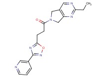 2-ethyl-6-[3-(3-pyridin-3-yl-1,2,4-oxadiazol-5-yl)propanoyl]-6,7-dihydro-5H-pyrrolo[3,4-d]pyrimidine