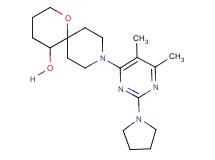 9-[5,6-dimethyl-2-(1-pyrrolidinyl)-4-pyrimidinyl]-1-oxa-9-azaspiro[5.5]undecan-5-ol