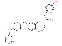 4-{2-[7-{[4-(3-pyridinyloxy)-1-piperidinyl]methyl}-2,3-dihydro-1,4-benzoxazepin-4(5H)-yl]propyl}phenol