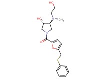 (3S*,4S*)-4-[(2-hydroxyethyl)(methyl)amino]-1-{5-[(phenylthio)methyl]-2-furoyl}-3-pyrrolidinol