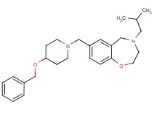 7-{[4-(benzyloxy)-1-piperidinyl]methyl}-4-isobutyl-2,3,4,5-tetrahydro-1,4-benzoxazepine
