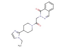 2-{2-[4-(1-ethyl-1H-imidazol-2-yl)piperidin-1-yl]-2-oxoethyl}phthalazin-1(2H)-one