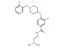 3-chloro-4-{[1-(2-chlorobenzyl)-4-piperidinyl]oxy}-N-[2-(dimethylamino)ethyl]benzamide