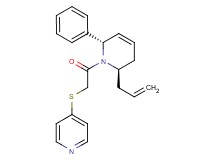 4-({2-[(2R*,6S*)-2-allyl-6-phenyl-3,6-dihydropyridin-1(2H)-yl]-2-oxoethyl}thio)pyridine