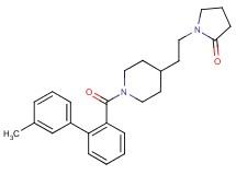 1-(2-{1-[(3'-methyl-2-biphenylyl)carbonyl]-4-piperidinyl}ethyl)-2-pyrrolidinone
