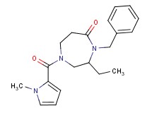 4-benzyl-3-ethyl-1-[(1-methyl-1H-pyrrol-2-yl)carbonyl]-1,4-diazepan-5-one