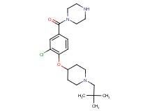 1-(3-chloro-4-{[1-(2,2-dimethylpropyl)-4-piperidinyl]oxy}benzoyl)piperazine dihydrochloride