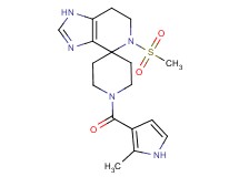 1'-[(2-methyl-1H-pyrrol-3-yl)carbonyl]-5-(methylsulfonyl)-1,5,6,7-tetrahydrospiro[imidazo[4,5-c]pyridine-4,4'-piperidine]