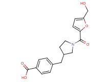 4-({1-[5-(hydroxymethyl)-2-furoyl]pyrrolidin-3-yl}methyl)benzoic acid