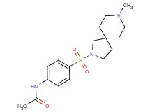 N-{4-[(8-methyl-2,8-diazaspiro[4.5]dec-2-yl)sulfonyl]phenyl}acetamide