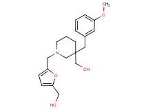 [1-{[5-(hydroxymethyl)-2-furyl]methyl}-3-(3-methoxybenzyl)-3-piperidinyl]methanol