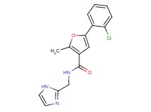 5-(2-chlorophenyl)-N-(1H-imidazol-2-ylmethyl)-2-methyl-3-furamide