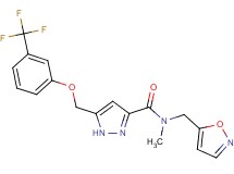 N-(5-isoxazolylmethyl)-N-methyl-5-{[3-(trifluoromethyl)phenoxy]methyl}-1H-pyrazole-3-carboxamide