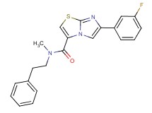 6-(3-fluorophenyl)-N-methyl-N-(2-phenylethyl)imidazo[2,1-b][1,3]thiazole-3-carboxamide