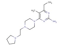 4-ethyl-5-methyl-6-[4-(2-pyrrolidin-1-ylethyl)piperazin-1-yl]pyrimidin-2-amine