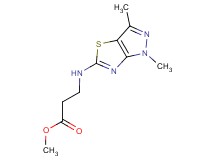 methyl N-(1,3-dimethyl-1H-pyrazolo[3,4-d][1,3]thiazol-5-yl)-beta-alaninate