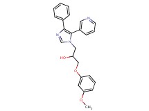 1-(3-methoxyphenoxy)-3-(4-phenyl-5-pyridin-3-yl-1H-imidazol-1-yl)propan-2-ol