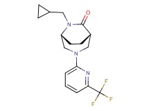 (1S*,5R*)-6-(cyclopropylmethyl)-3-[6-(trifluoromethyl)pyridin-2-yl]-3,6-diazabicyclo[3.2.2]nonan-7-one