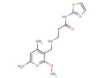 3-{[(2-methoxy-4,6-dimethylpyridin-3-yl)methyl]amino}-N-1,3-thiazol-2-ylpropanamide