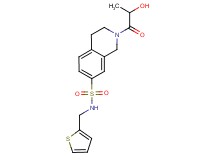 2-lactoyl-N-(2-thienylmethyl)-1,2,3,4-tetrahydroisoquinoline-7-sulfonamide