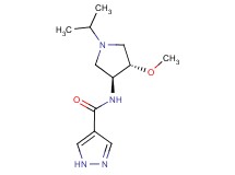 N-[(3S*,4S*)-1-isopropyl-4-methoxypyrrolidin-3-yl]-1H-pyrazole-4-carboxamide