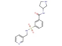 3-{[(pyridin-3-ylmethyl)amino]sulfonyl}-N-pyrrolidin-3-ylbenzamide