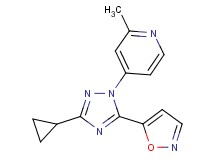 4-(3-cyclopropyl-5-isoxazol-5-yl-1H-1,2,4-triazol-1-yl)-2-methylpyridine