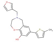 4-(3-furylmethyl)-7-(5-methyl-2-thienyl)-2,3,4,5-tetrahydro-1,4-benzoxazepin-9-ol