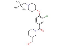 [1-(3-chloro-4-{[1-(2,2-dimethylpropyl)-4-piperidinyl]oxy}benzoyl)-3-piperidinyl]methanol