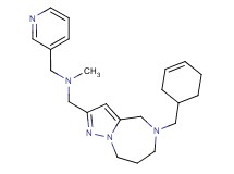 1-[5-(3-cyclohexen-1-ylmethyl)-5,6,7,8-tetrahydro-4H-pyrazolo[1,5-a][1,4]diazepin-2-yl]-N-methyl-N-(3-pyridinylmethyl)methanamine
