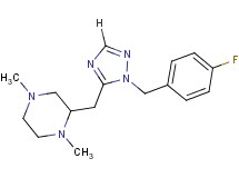 2-{[1-(4-fluorobenzyl)-1H-1,2,4-triazol-5-yl]methyl}-1,4-dimethylpiperazine