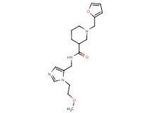 1-(2-furylmethyl)-N-{[1-(2-methoxyethyl)-1H-imidazol-5-yl]methyl}piperidine-3-carboxamide