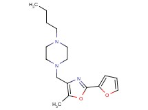 1-butyl-4-{[2-(2-furyl)-5-methyl-1,3-oxazol-4-yl]methyl}piperazine