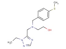 2-{[(1-ethyl-1H-1,2,4-triazol-5-yl)methyl][4-(methylthio)benzyl]amino}ethanol