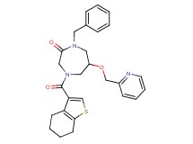 1-benzyl-6-(2-pyridinylmethoxy)-4-(4,5,6,7-tetrahydro-1-benzothien-3-ylcarbonyl)-1,4-diazepan-2-one